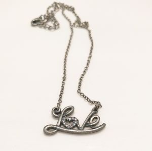 Love Script Necklace